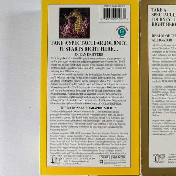 National geographic VHS TAPES + Jane Goodall Wild Chimpanzees 5 VHS collection - Picture 3 of 12